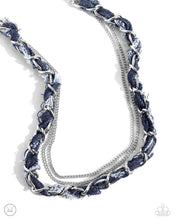 Load image into Gallery viewer, Paparazzi Denim Danger - Silver Necklace
