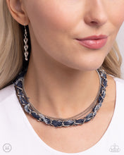 Load image into Gallery viewer, Paparazzi Denim Danger - Silver Necklace
