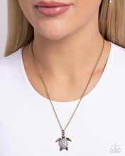 Load image into Gallery viewer, PREORDER Paparazzi Turtle Tourist - Brass Necklace
