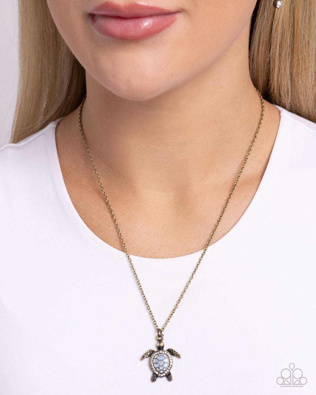 PREORDER Paparazzi Turtle Tourist - Brass Necklace