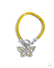 Load image into Gallery viewer, Paparazzi Aerial Appeal - Yellow Bracelet
