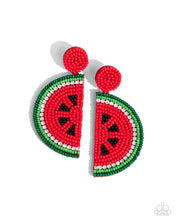 Load image into Gallery viewer, PREORDER Paparazzi Watermelon Welcome - Red Earrings
