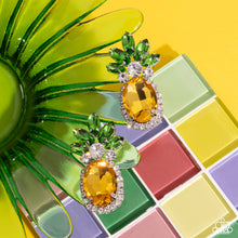 Load image into Gallery viewer, PREORDER Paparazzi Prismatic Pineapple - Yellow Earrings
