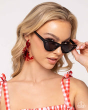 Load image into Gallery viewer, Paparazzi Crab Couture - Red Earrings
