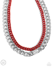 Load image into Gallery viewer, Paparazzi Exaggerated Effort - Red Necklace
