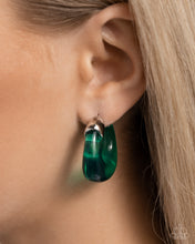 Load image into Gallery viewer, PREORDER Paparazzi Clear Charm - Green Earrings
