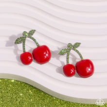 Load image into Gallery viewer, Paparazzi Charming Cherries - Red Earrings
