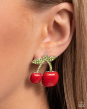 Load image into Gallery viewer, Paparazzi Charming Cherries - Red Earrings
