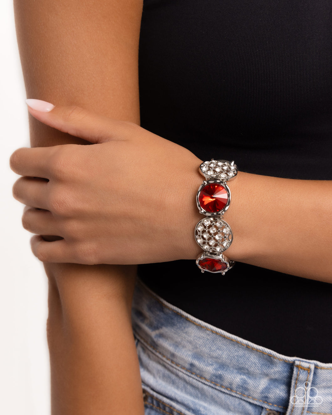 Paparazzi Refined Refresh - Red Bracelet