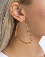 Load image into Gallery viewer, Paparazzi Halftime Hearts - Multi Earrings
