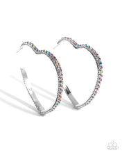 Load image into Gallery viewer, Paparazzi Halftime Hearts - Multi Earrings
