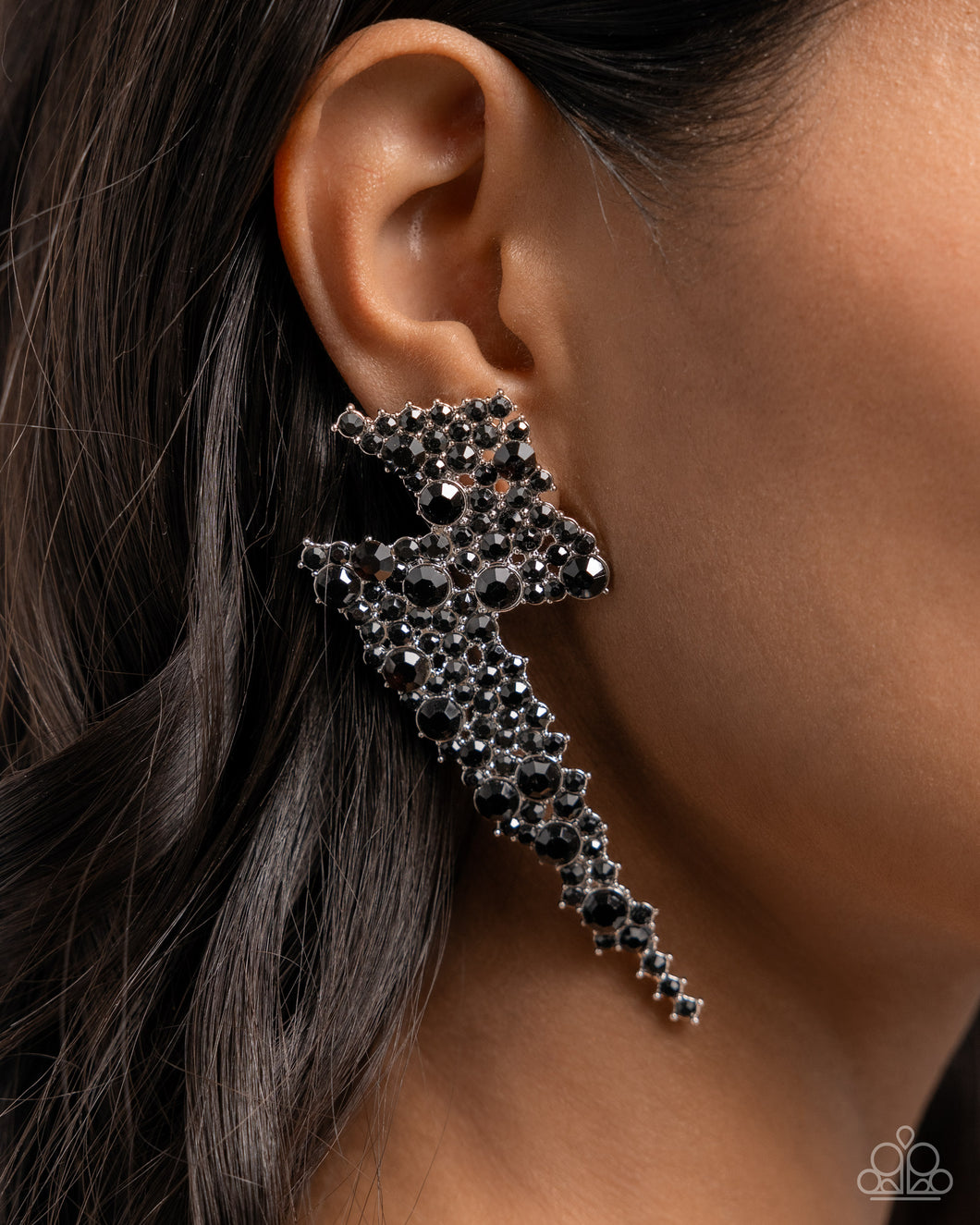 Paparazzi Electric Effulgence - Black Earrings