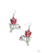 Load image into Gallery viewer, PREORDER Paparazzi Tulip Tradition - Red Earrings
