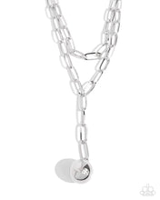 Load image into Gallery viewer, Paparazzi Balancing Ball - Silver Necklace
