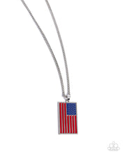 Load image into Gallery viewer, Paparazzi Patriotic Pendant - Red Necklace
