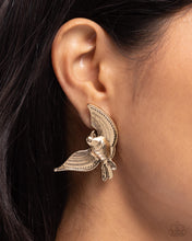 Load image into Gallery viewer, PREORDER Paparazzi Bird of PLAY - Gold Earrings
