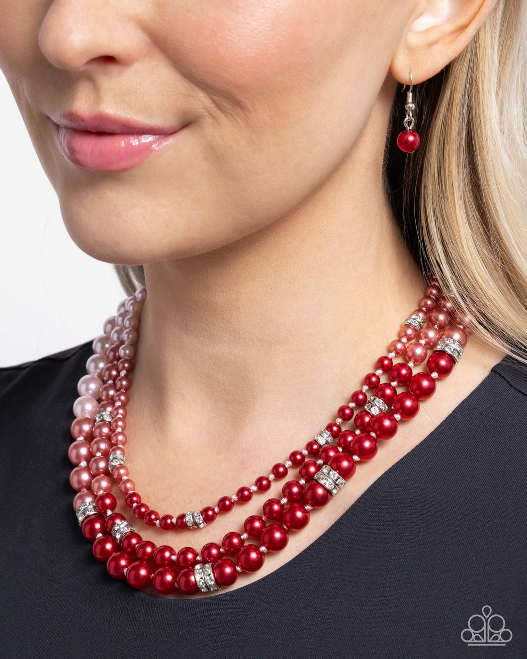 PREORDER Paparazzi Ombré Ornament - Red Necklace