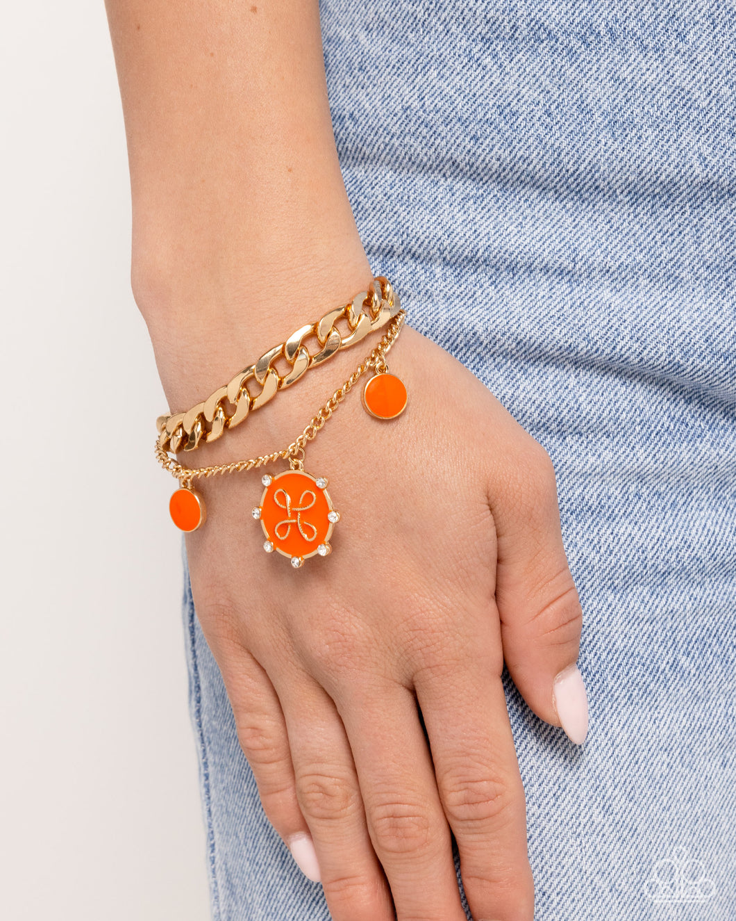 PREORDER Paparazzi Preppy Present - Orange Bracelet