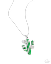 Load image into Gallery viewer, Paparazzi Carefree Cactus - Green Necklace
