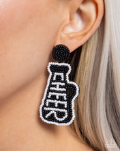 Load image into Gallery viewer, PREORDER Paparazzi Cheer Captain - Black Earrings
