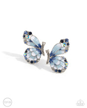 Load image into Gallery viewer, aparazzi Decadent Descent - Blue Clip - On Earrings
