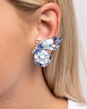 Load image into Gallery viewer, aparazzi Decadent Descent - Blue Clip - On Earrings
