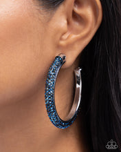 Load image into Gallery viewer, PREORDER Paparazzi Chiseled Crescendo - Blue Earrings
