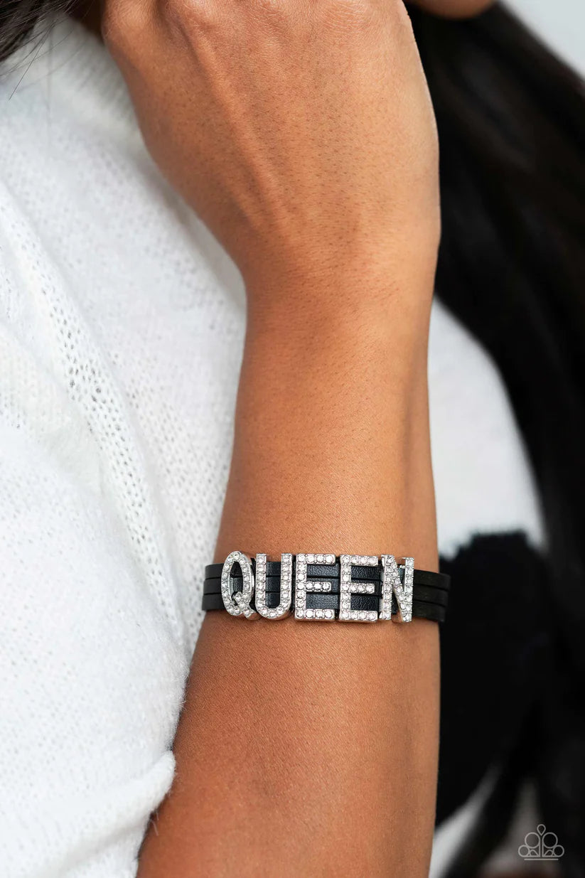 Paparazzi Queen of My Life - Black Bracelet