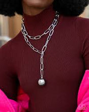 Load image into Gallery viewer, Paparazzi Balancing Ball - Silver Necklace
