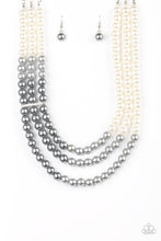 Load image into Gallery viewer, Lady In Waiting - White, Silver and Dary Gray Pearl Necklace - Demetra&#39;s Bling Boutique
