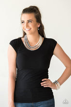 Load image into Gallery viewer, Lady In Waiting - White, Silver and Dary Gray Pearl Necklace - Demetra&#39;s Bling Boutique
