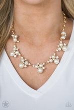 Load image into Gallery viewer, Toast To Perfection - Gold Cluster of Pearls Necklace - Demetra&#39;s Bling Boutique
