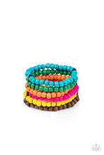 Load image into Gallery viewer, Diving In Maldives Wooden Beaded Bracelet - Demetra&#39;s Bling Boutique
