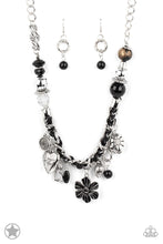 Load image into Gallery viewer, Charmed, I Am Sure - Black Charm Necklace - Demetra&#39;s Bling Boutique
