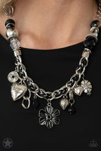 Load image into Gallery viewer, Charmed, I Am Sure - Black Charm Necklace - Demetra&#39;s Bling Boutique
