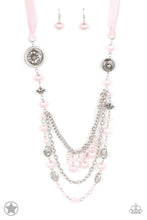 Load image into Gallery viewer, All The Trimmings - Silky Ribbon Pink Necklace - Demetra&#39;s Bling Boutique
