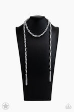 Load image into Gallery viewer, SCARFed for Attention - Silver Single Strand Spiraling Necklace - Demetra&#39;s Bling Boutique
