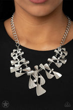 Load image into Gallery viewer, The Sands of Time - Silver Chunky Necklace - Demetra&#39;s Bling Boutique
