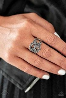 Join Forces - Silver Frame Ring - Demetra's Bling Boutique