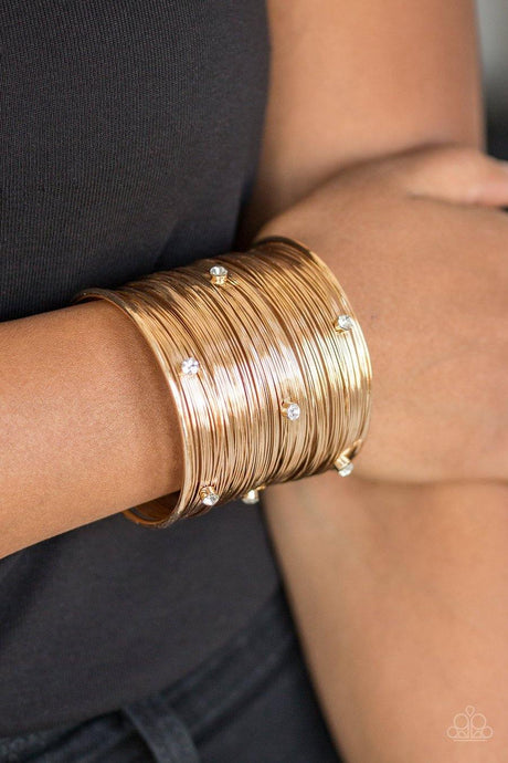 Professional Prima Donna - Gold Wire Wrap Bracelet - Demetra's Bling Boutique