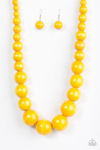 Load image into Gallery viewer, Effortlessly Everglades - Wooden Yellow Necklace - Demetra&#39;s Bling Boutique
