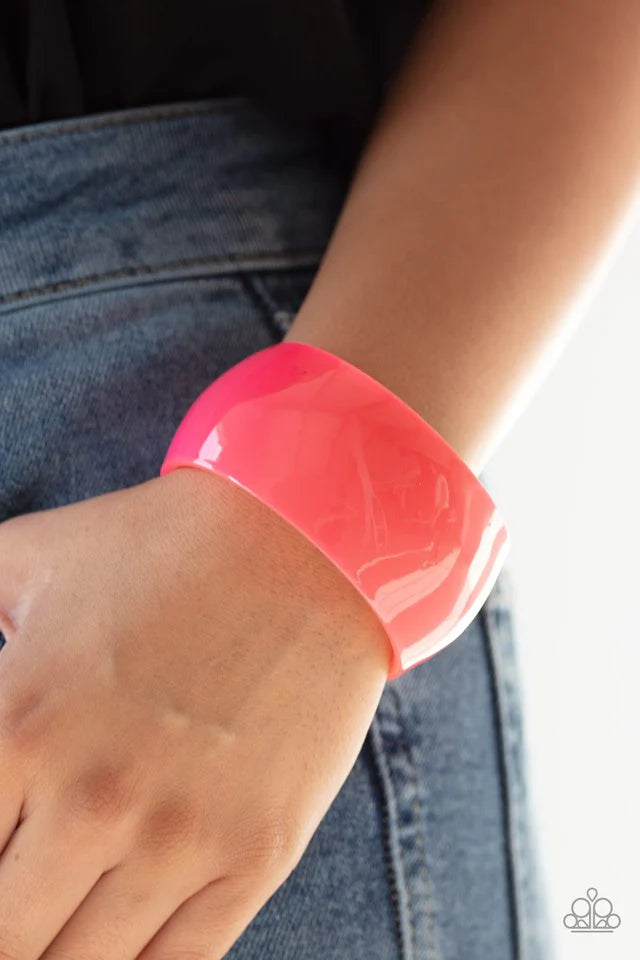 Paparazzi Fluent in Flamboyance - Pink Bracelet