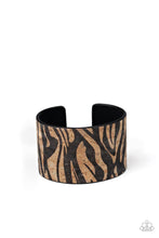 Load image into Gallery viewer, Zebra Zone - Black Cuff Bracelet - Demetra&#39;s Bling Boutique
