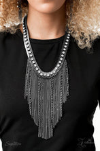 Load image into Gallery viewer, The Alex - Gunmetal Chain Necklace - Demetra&#39;s Bling Boutique
