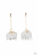 Load image into Gallery viewer, Suspended In Time - Gold Acrylic Earrings - Demetra&#39;s Bling Boutique
