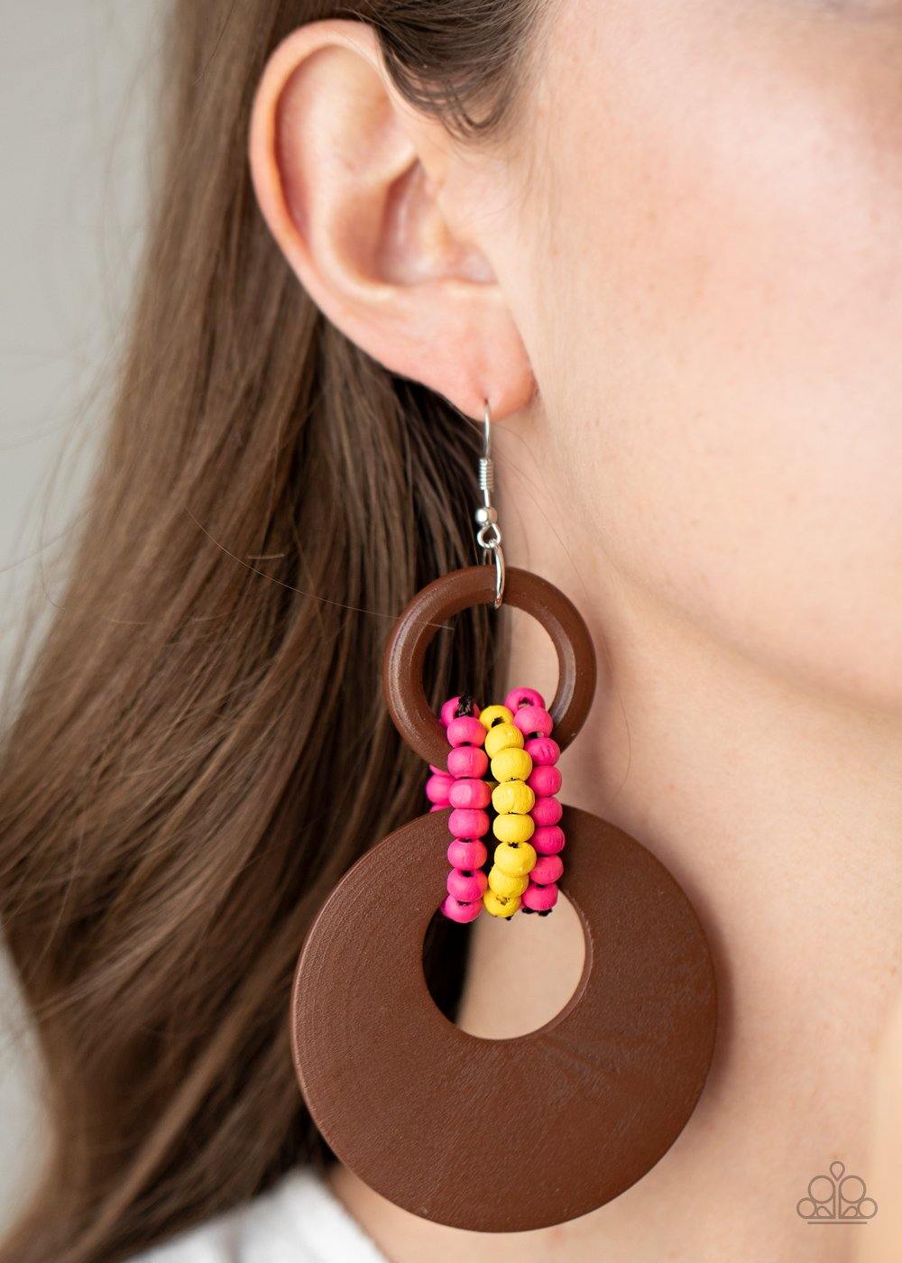 Beach Day Drama - Multi Earrings - Demetra's Online Bling Boutique