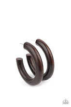 Load image into Gallery viewer, Woodsy Wonder - Brown Wooden Earrings - Demetra&#39;s Bling Boutique
