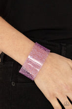 Load image into Gallery viewer, Snap, Crackle, Pop! - Purple Acrylic Cuff Bracelet - Demetra&#39;s Bling Boutique
