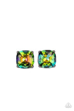 Load image into Gallery viewer, Royalty High - Multi - Oil Spill Gunmetal Earrings - Demetra&#39;s Bling Boutique
