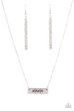 Load image into Gallery viewer, Blessed Mama - Silver Rectangular &quot;MaMa&quot; Stamped Necklace - Demetra&#39;s Bling Boutique
